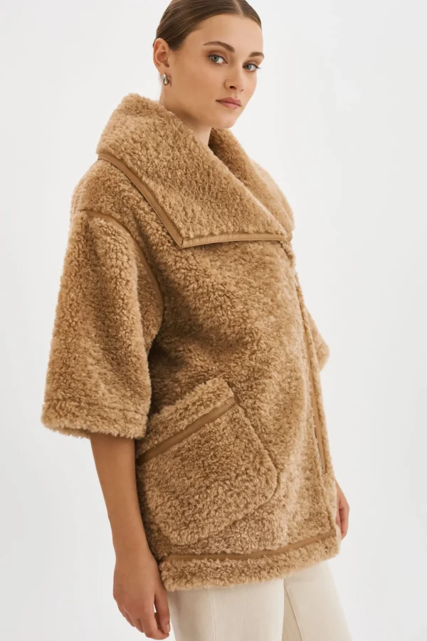 LAMARQUE Coats&Jackets | OHANNA | Sherpa Coat CARAMEL