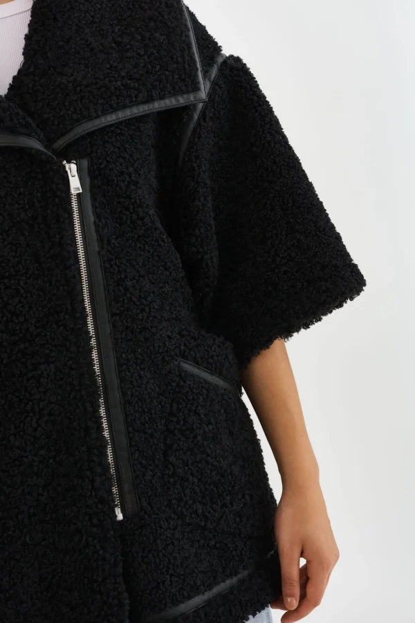 LAMARQUE Coats&Jackets | OHANNA | Sherpa Coat Black