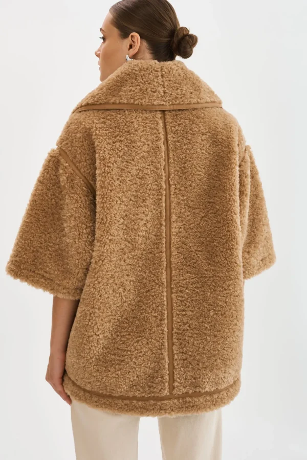 LAMARQUE Coats&Jackets | OHANNA | Sherpa Coat CARAMEL