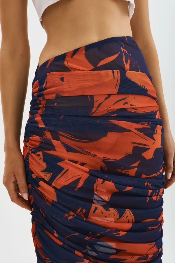 LAMARQUE Skirts | PACE | Mesh Midi Skirt Floral