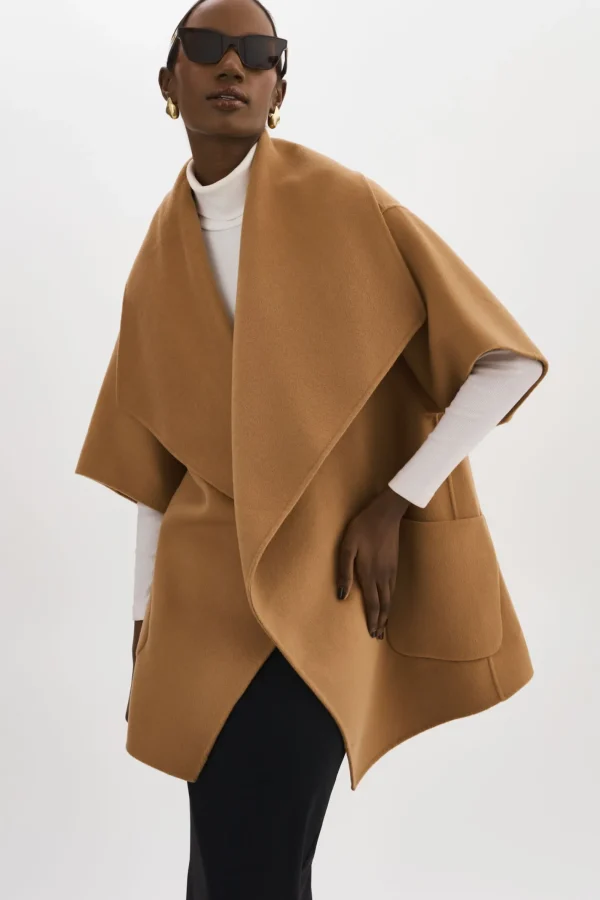 LAMARQUE Coats&Jackets | PENELOPE | Double Face Wool Coat Camel