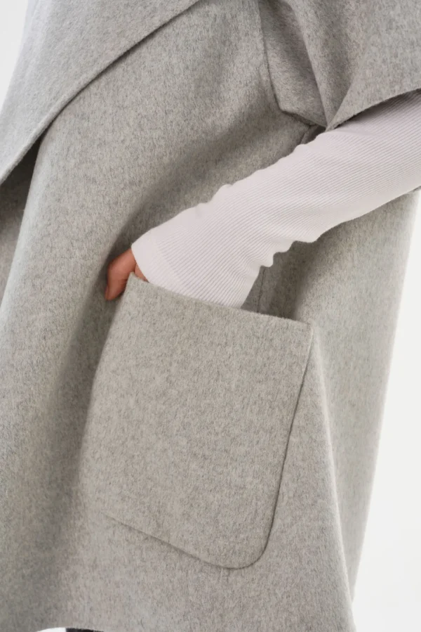 LAMARQUE Coats&Jackets | PENELOPE | Double Face Wool Coat Light Grey