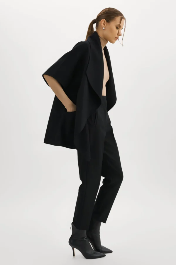 LAMARQUE Coats&Jackets | PENELOPE | Double Face Wool Coat Black