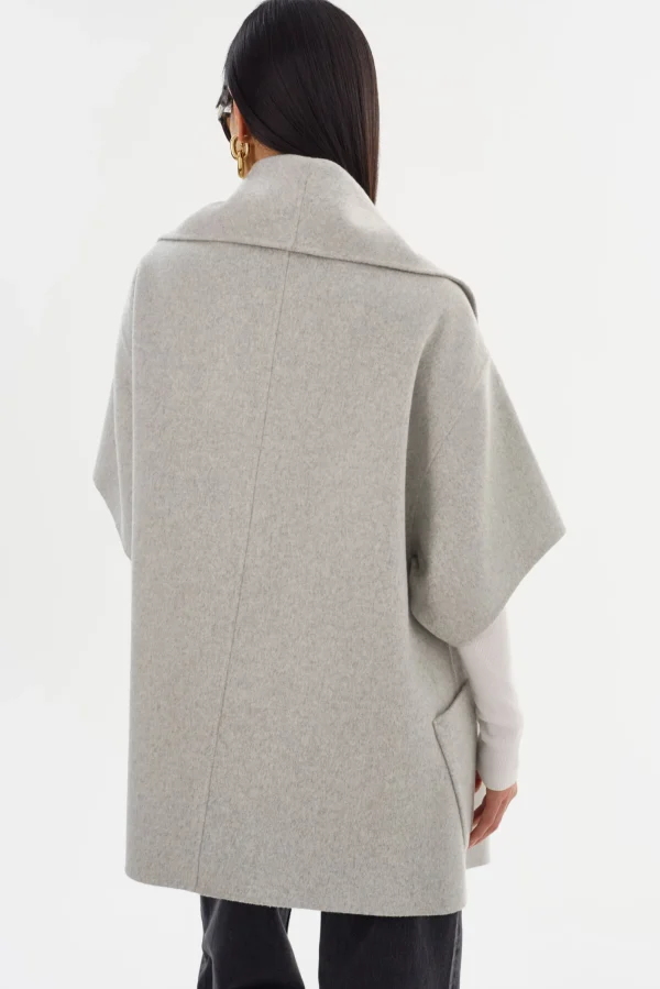LAMARQUE Coats&Jackets | PENELOPE | Double Face Wool Coat Light Grey