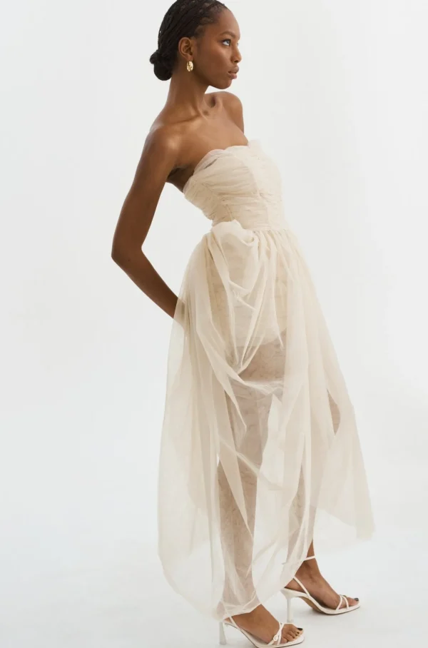 LAMARQUE Dresses | PIXIE | Tulle Dress Light Beige