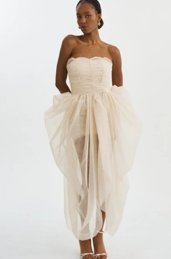 LAMARQUE Dresses | PIXIE | Tulle Dress Light Beige