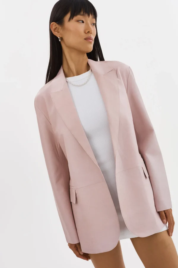 LAMARQUE Leather Jackets | QUIRINA | Leather Blazer Rose