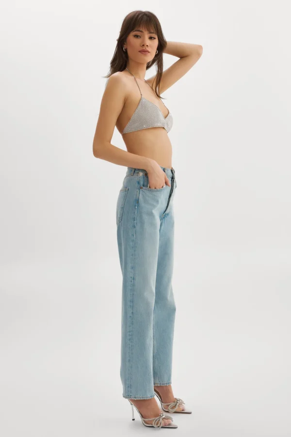 LAMARQUE Tops | RAEKA | Rhinestone Bralette Silver