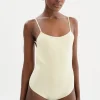 LAMARQUE Tops | RENATA | Knit Bodysuit Lemon Icing