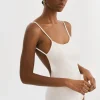 LAMARQUE Tops | RENATA | Knit Bodysuit Off White