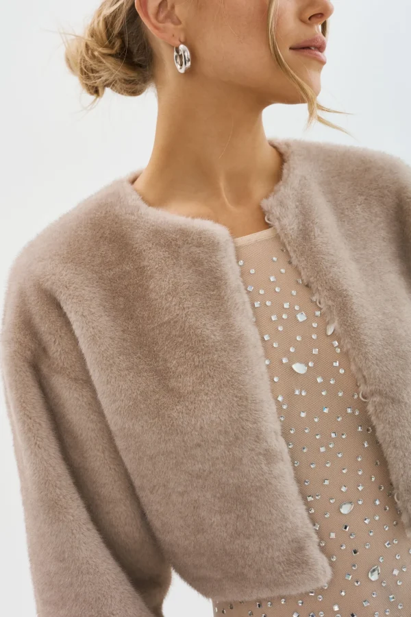 LAMARQUE Coats&Jackets | ROWDIE | Faux Fur Jacket Vintage Frost
