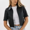 LAMARQUE Leather Jackets | SEVANA | Reversible Leather Jacket Black/Silver