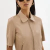 LAMARQUE Leather Jackets | SEVANA | Reversible Leather Jacket Wheat/Gold