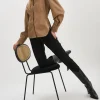 LAMARQUE Tops | SKYLAR | Faux Leather Shirt MOCHA