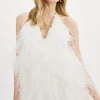 LAMARQUE Dresses | SOLVEIG | Feather Dress White