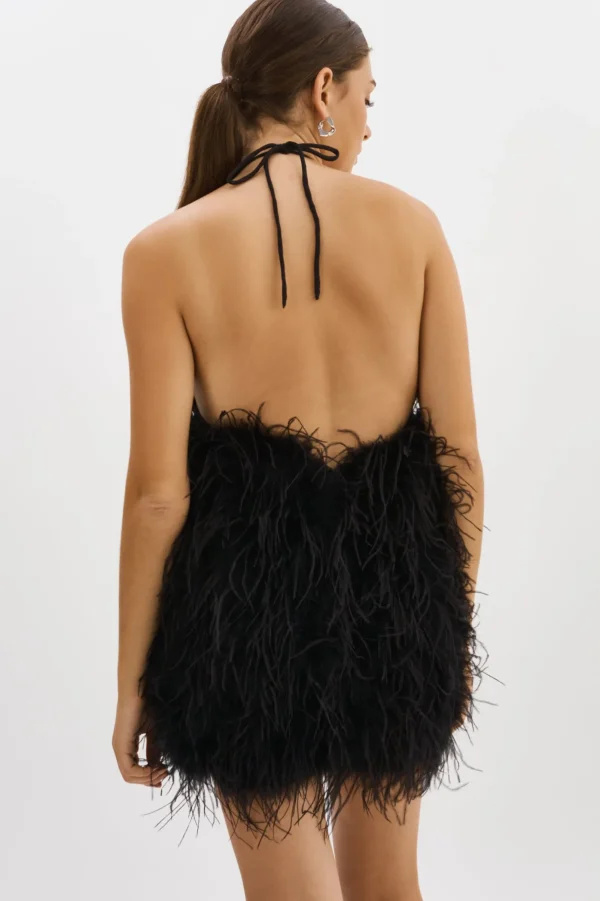 LAMARQUE Dresses | SOLVEIG | Feather Dress Black