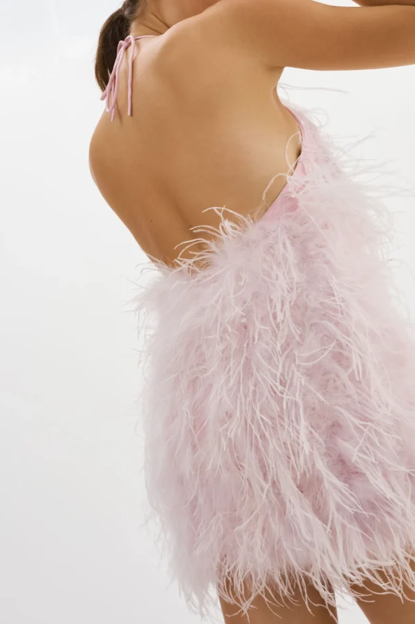 LAMARQUE Dresses | SOLVEIG | Feather Dress Pink Parasol