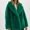 LAMARQUE Coats&Jackets | SOPHIE | Sherpa Jacket VIBRANT GREEN