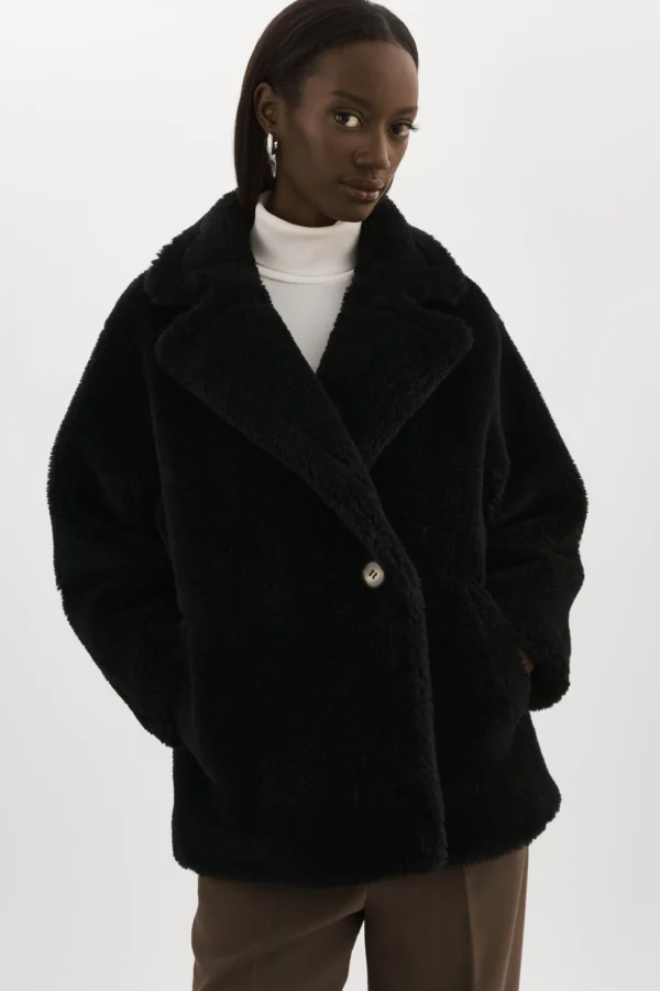 LAMARQUE Coats&Jackets | SOPHIE | Sherpa Jacket Black