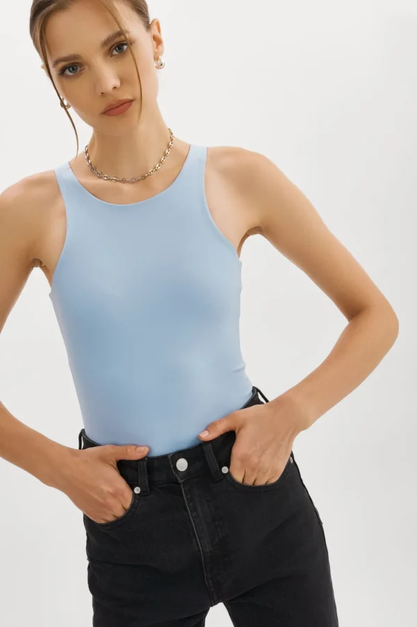 LAMARQUE Tops | SYDELLE | Bodysuit Tank Top Powder blue