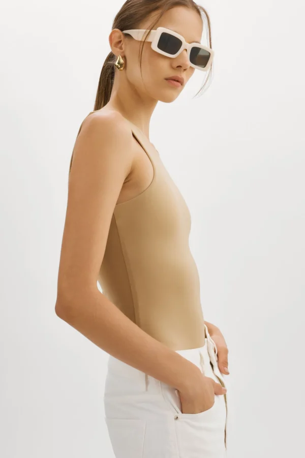 LAMARQUE Tops | SYDELLE | Bodysuit Tank Top Wheat