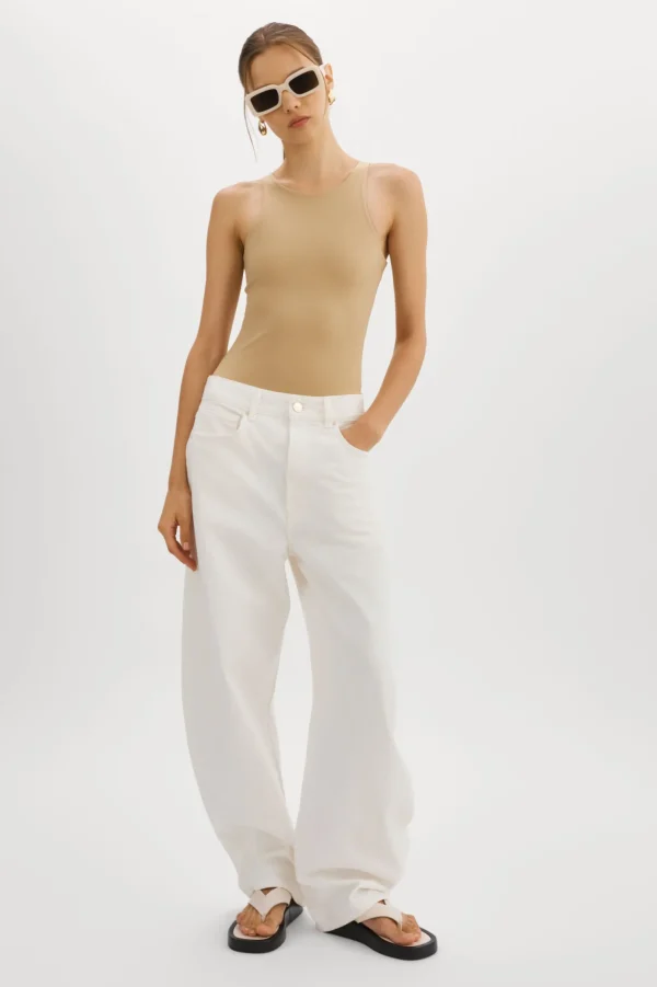 LAMARQUE Tops | SYDELLE | Bodysuit Tank Top Wheat