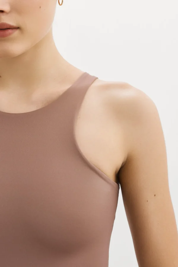 LAMARQUE Tops | SYDELLE | Bodysuit Tank Top Shiitake