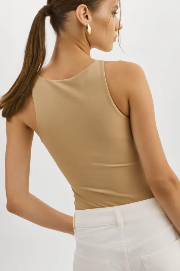 LAMARQUE Tops | SYDELLE | Bodysuit Tank Top Wheat