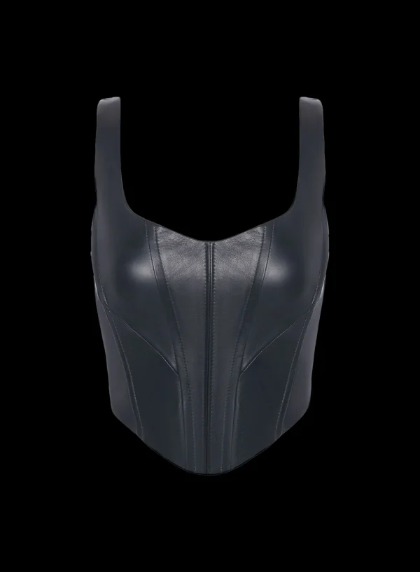 LAMARQUE Tops | TABIA | Leather Corset Top Black