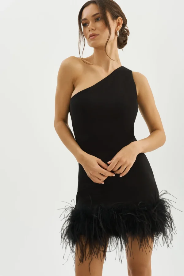 LAMARQUE Dresses | TAFIA | One Shoulder Mini Dress Black