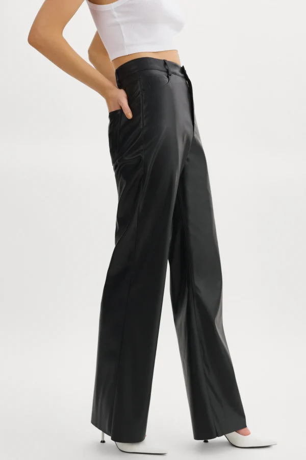 LAMARQUE Pants&Shorts | TAVI Faux Leather Pants Black