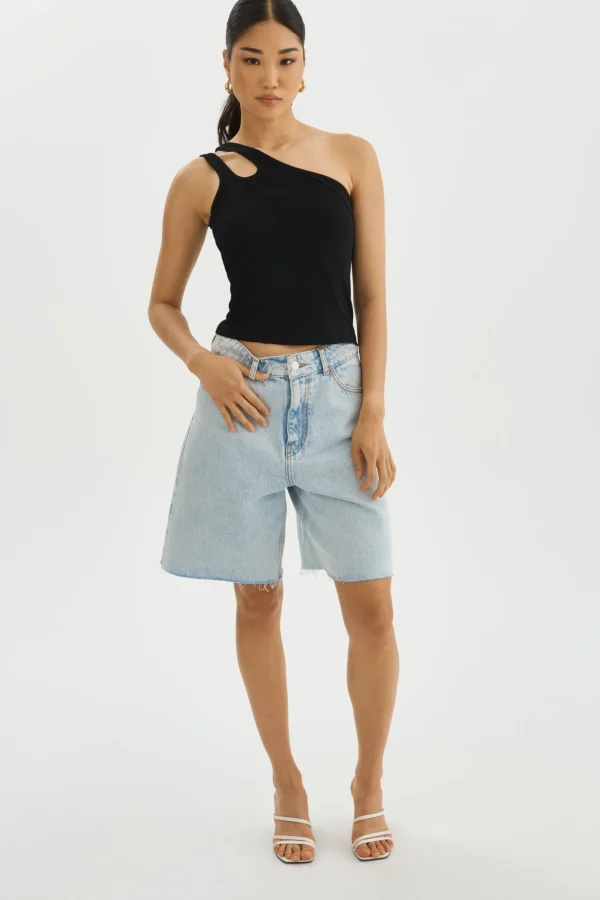 LAMARQUE Tops | TERRA | One Shoulder Top Black