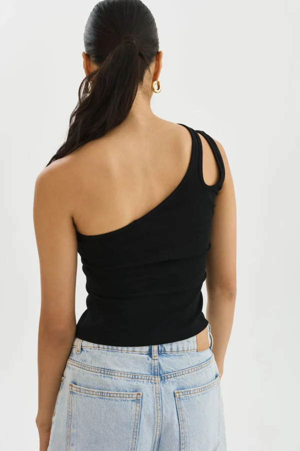LAMARQUE Tops | TERRA | One Shoulder Top Black