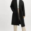 LAMARQUE Coats&Jackets | THARA | Shawl Collar Wool Coat Black
