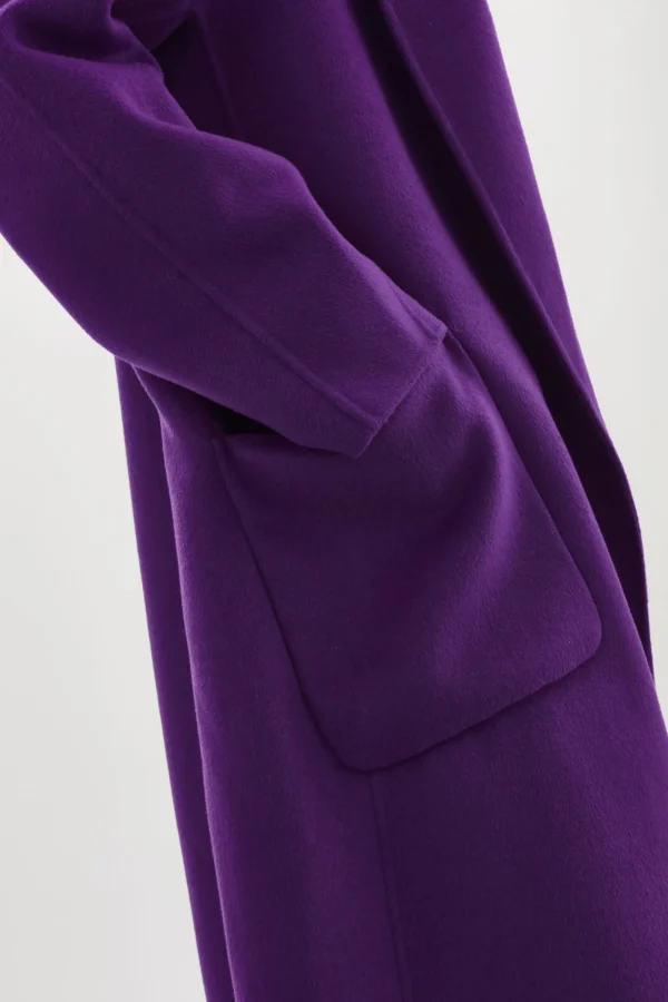 LAMARQUE Coats&Jackets | THARA | Shawl Collar Wool Coat VIOLET