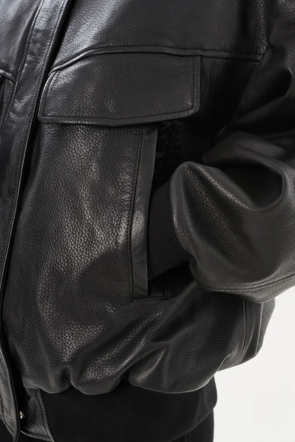 LAMARQUE Coats&Jackets | Leather Jackets | TREVANNA | Leather Bomber Jacket Black