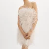 LAMARQUE Dresses | TRIANA | Feather Dress BONE