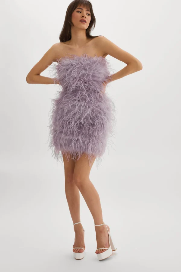 LAMARQUE Dresses | TRIANA | Feather Dress Lavender