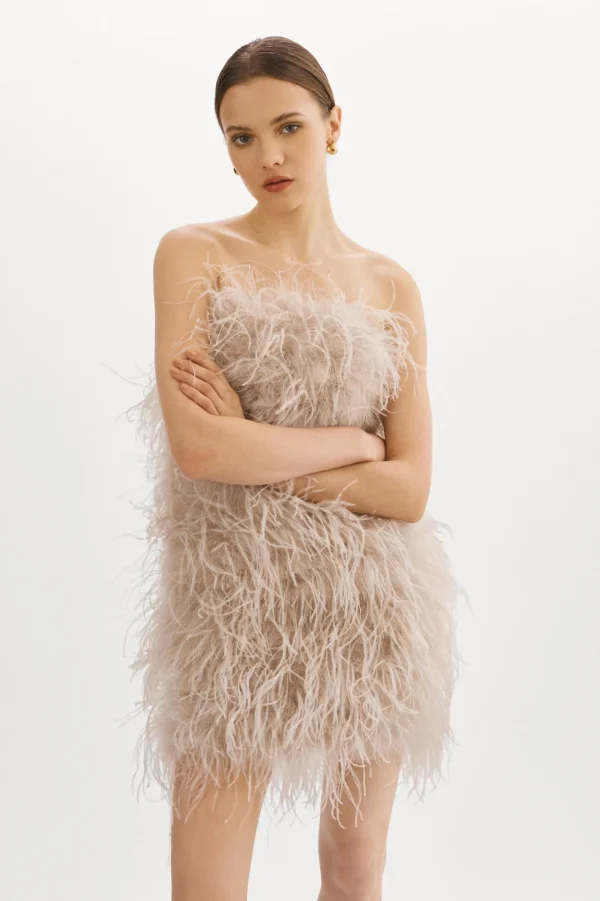 LAMARQUE Dresses | TRIANA | Feather Dress Feather Pink