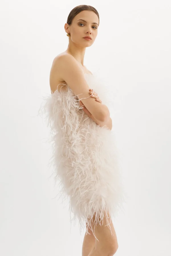 LAMARQUE Dresses | TRIANA | Feather Dress BONE