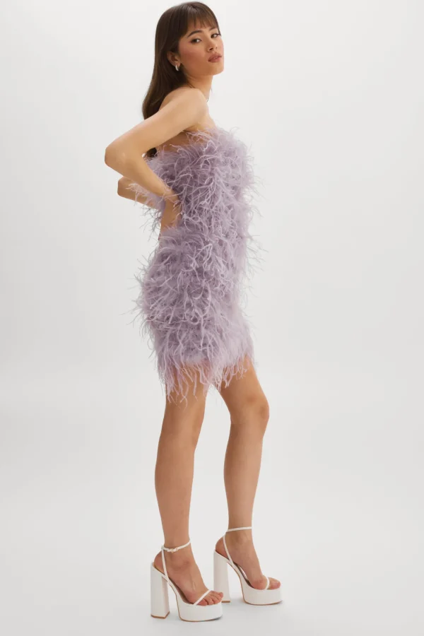 LAMARQUE Dresses | TRIANA | Feather Dress Lavender