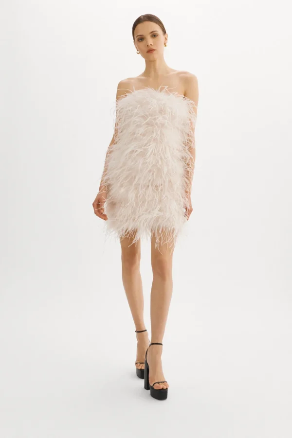 LAMARQUE Dresses | TRIANA | Feather Dress BONE