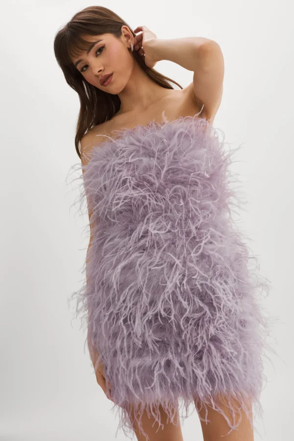 LAMARQUE Dresses | TRIANA | Feather Dress Lavender