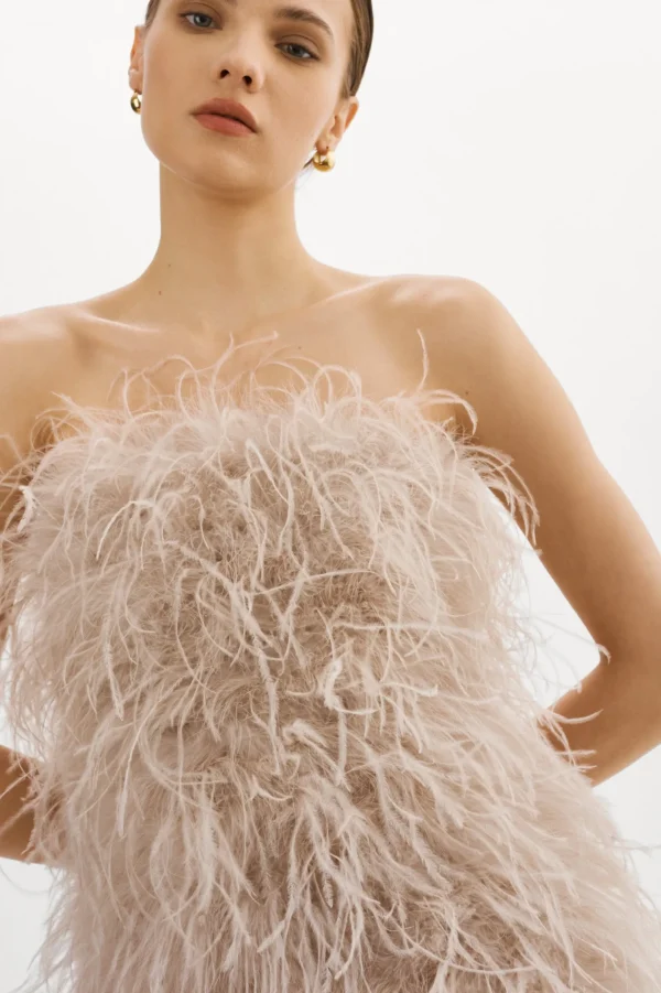 LAMARQUE Dresses | TRIANA | Feather Dress Feather Pink
