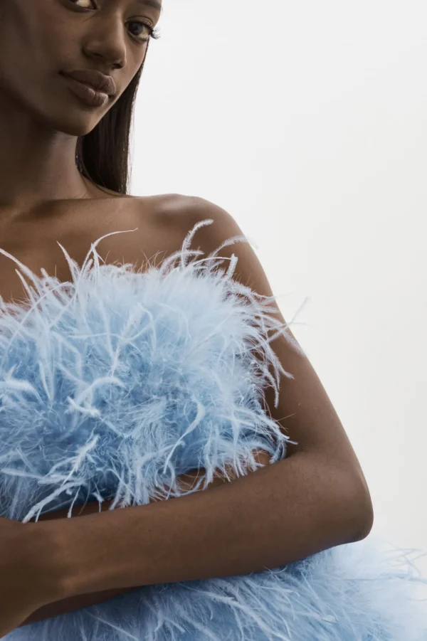 LAMARQUE Dresses | TRIANA | Feather Dress Powder blue