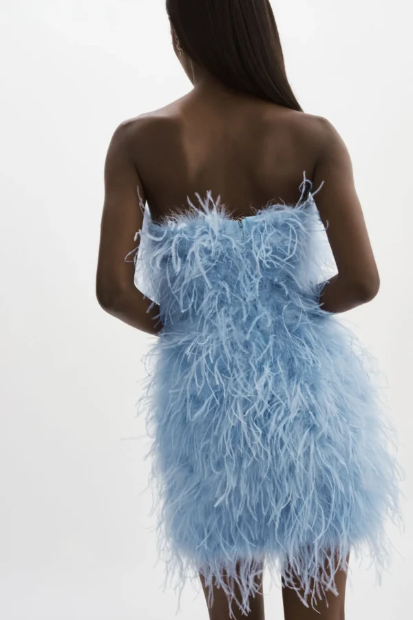 LAMARQUE Dresses | TRIANA | Feather Dress Powder blue
