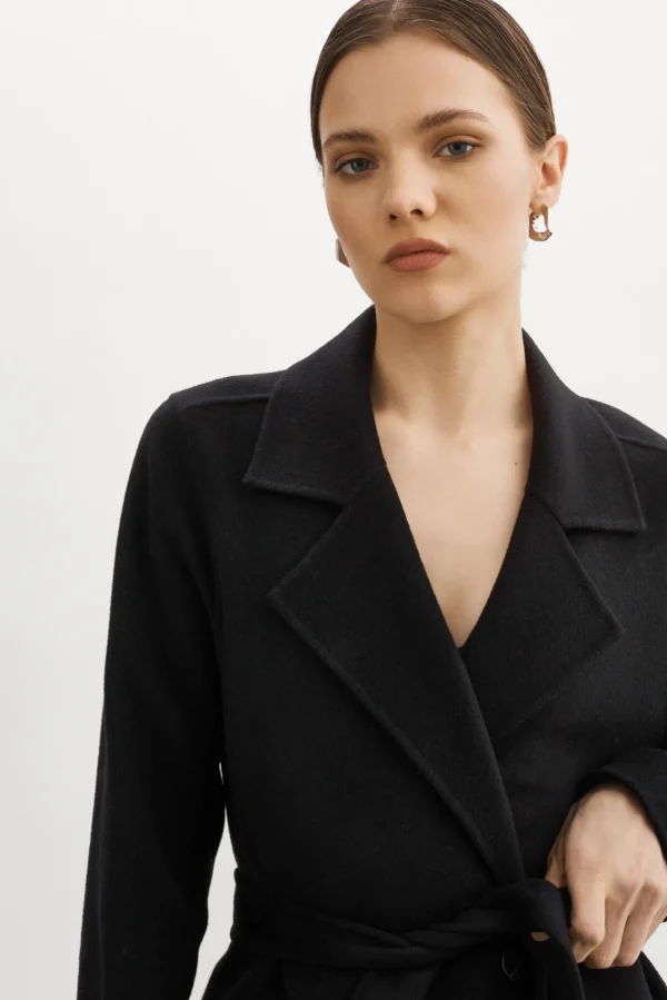 LAMARQUE Coats&Jackets | VANESSA | Wool Coat Black