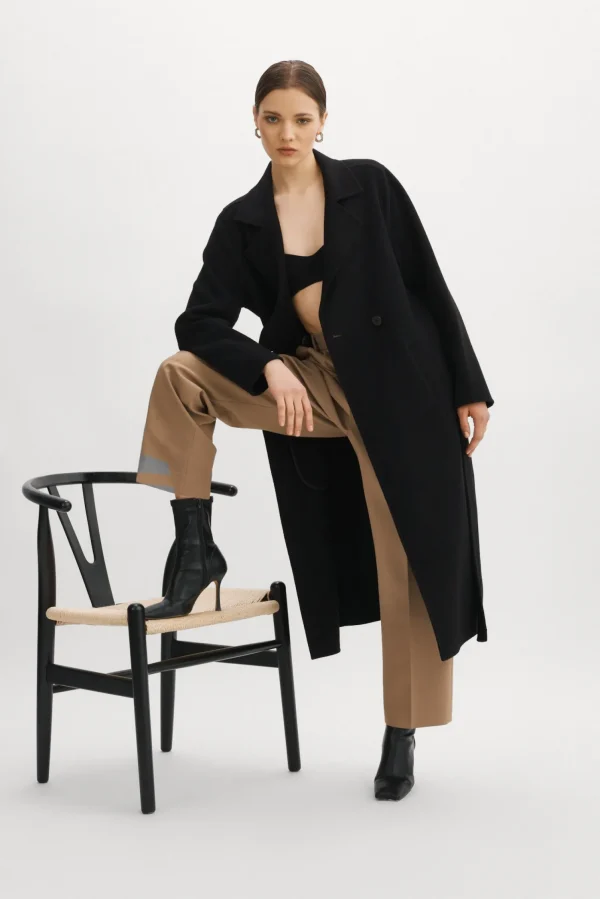 LAMARQUE Coats&Jackets | VANESSA | Wool Coat Black