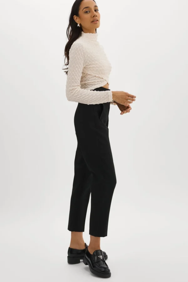 LAMARQUE Tops | VELMA | Crossover Long Sleeve Top Off White