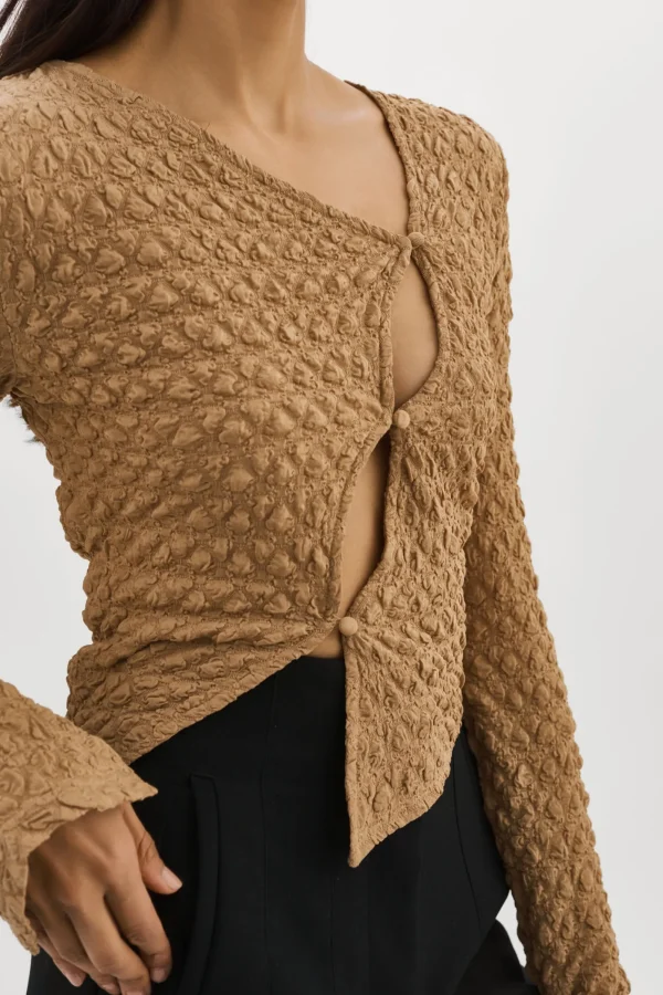 LAMARQUE Tops | VENERA | Cut-Out Top WHEAT